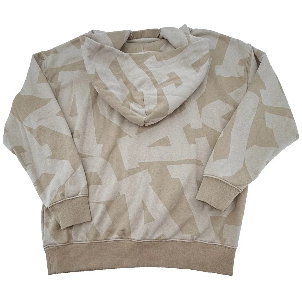 Gap Teen Hoodie Youth 12 Beige Logo‎ Print Pullover Fleece Kids